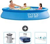 Paquete de piscina - intex - alrededor - 305x305x61 cm + accesorios cb78