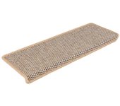 Alfombra autoadhesiva escalera sisal 30 uds | alfombras de escalera | tapetes de escalera beige claro cfw109733