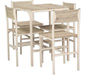 Mesa bar con 4 sillas beige cocina restaurante mod. portofino