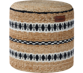Beliani puf sadaya yute beige 40 cm 40 cm 40 cm