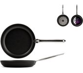 H&h dallas pro sartén antiadherente de aluminio cm 28, negro