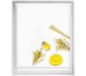Estor estampado easyfix - estor sin herramientas tamaño 130x150 - estor sin taladro color citron | blindecor