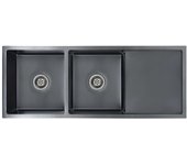 Fregadero de cocina | lavabo hecho a mano acero inoxidable negro cfw269958