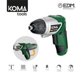 Atornillador a bateria reversible 3,6v litio 1300ma 17,5x14,8cm koma tools
