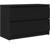 Mueble de tv | mueble de salón | mesa de tv de madera de ingeniería negro 80x35x54 cm cfw19922