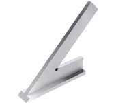 Regla de ángulo de 45 grados de acero, herramienta de medición manual de ingeniero de carpintero, 150x100mm