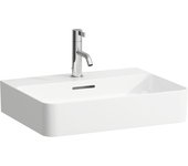 Laufen val lavabo sobre encimera, 3 agujeros para grifo, con rebosadero, us cerrado 550x420m, h8162820001081, color: blanco