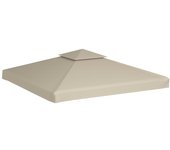 Cubierta de repuesto de cenador 310 g/m² beige 3x3 m cfw38846