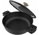 Olla con tapa cecotec 4,2 l negro aluminio forjado (ø 28 cm)