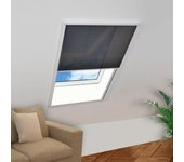 Vidaxl mosquitera plisada para ventanas aluminio 80x120cm