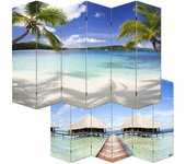 Foto paravent separador de ambientes m68 certificado mvg ~ 180x240cm, playa