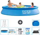 Paquete de piscina - intex - alrededor - 305x305x61 cm + accesorios a463