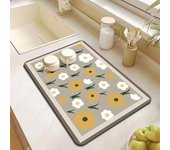 Drenaje para máquina de café, escurridor de platos de cocina, alfombrilla de drenaje para fregadero de microfibra extra seca (40x50cm)