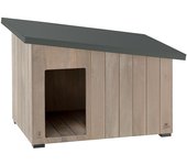 Caseta para exteriores, caseta para perros argo 100 de madera fsc con pintura no tóxica, resistente a los rayos u.v.