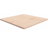 Tablero cuadrado 90x90x2,5 cm madera maciza de roble sin tratar