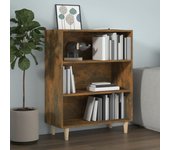 Aparador | aparador de comedor | armario de cocina madera contrachapada roble ahumado 69,5x32,5x90 cm cfw31112