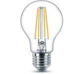 Lampadina a led a filamento philips goccia 60w e27 2700k, luce calda 2 pz
