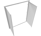 Atole trampilla de inspección de gran formato de acero blanco - dimensiones de paso : 1120 x 1080 mm