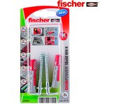 Fischer 535002 tornillo de anclaje y taco 2 pieza(s) Juego de enchufes de pared y ganchos de tornillo 50 mm