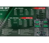 Rockforce gwintowniki+narzynki kpl. 76cz. m3-m12
