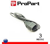 Prolongador Electrico Clavijas Macho-hembra 4mm Negro 3m Pepb08s-3-bk