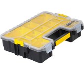 Stanley 1-97-518 pieza pequeña y caja de herramientas Caja para piezas pequeñas Plástico Negro, Transparente, Amarillo