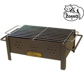 Imex El Zorro Barbacoa Sobremesa con Parrilla Cincada, Negro, 31x21x14 cm, 71431.0