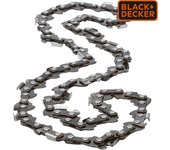 BLACK+DECKER A6225CS-XJ - Cadena cromada contragolpe, 25cm, 40 eslabones (1,3cm),Para motosierra de pértiga B+D