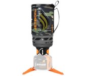 Jetboil Flash - Estufa portátil de ebullición rápida de 1.0L para acampar y mochileros con encendido automático de 1 paso, nuevo para 2025, quemador de propano/isobutano con taza de cocina, camuflaje