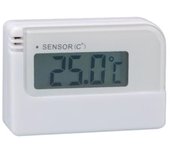 Perel Mini termómetro digital, con pantalla LCD, rango de medición -30 a +50 ° C, blanco