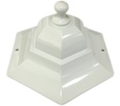 EDM 00951 Sombrero Recambio para Los Modelos de Faroles Paris, Blanco, Normal