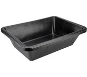 Gaveta 40 l de caucho resistente negra. ø685x505x190 mm
