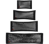 BLACK+DECKER Red de Equipaje para Coche, 4 Piezas, 4 tamaños Negro