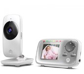 Motorola VM482 video-monitor para bebés 300 m FHSS Plata, Blanco