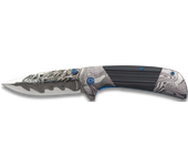 Navaja Albainox Acero 3d Damasco. H: 8.5