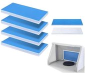 Filtro de cabina de 4 piezas, juego de filtros de cabina, diseño de doble capa para entusiastas de la pintura, cabinas Como se muestra