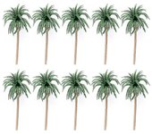 Set de 10 mini modelos de cocoteros artificiales - Accesorio de diseño de paisaje de bricolaje 7cm