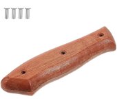 2 piezas de cuchillo de cocina Cuchillo de cocina Reparación de mango Cortador Mango de repuesto de madera Accesorio de cuchillo de cocina Como se ...