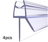 4pcs Home For Bottom Shower Door Seal Strip Glass Screen 4 a 6mm Easy Install