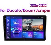 JIULUNET Reproductor multimedia de radio de coche para Fiat Ducato Peugeot Boxer Citroen Jumper 2 2006-2022 Android Stereo
