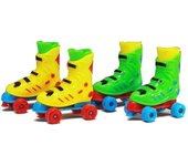 Dedo de los niños para juguetes Patines de rodillo / hielo Llaveros de zapatos Accesorios Doble fila