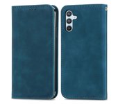 Para Samsung Galaxy A55 5G Case Ranuras para tarjetas Cubierta de teléfono plegable de cuero al tacto de la piel Multicolor Style C