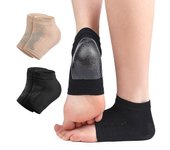 2 pares de protectores de talón de gel con cojín para el talón, mangas para el talón para la fascitis plantar La tendinitis de Aquiles alivia el do...