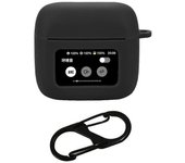 Para JBL Tour Pro 3 Estuche de auriculares Bluetooth Funda de silicona suave con hebilla anti-pérdida - Negro Multicolor Black