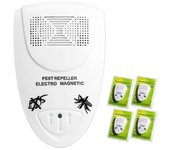 Repelente ultrasónico de murciélagos Repelente de ratones 2 Pack - Repele murciélagos en 72 horas taoc p Blanco