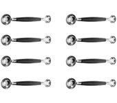 8x Double Ended Headed Fruit Icecream Ball Spoon Melon Baller Parisienne Scoop 30mm