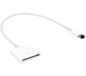 Adaptador Lightning a 30 pines con cable Cable Sincronizador Convertidor Soporte de carga para iPhone 13/13PM/12PM/11 PM/XS/8P/iPad/iPod Blanco