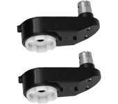 2x Rs390 Caja de cambios del motor eléctrico 12v 20000rpm Caja de engranajes del motor del coche DC para niños Juguete del coche negro