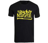RockShark Travieso por naturaleza camiseta camiseta Col Rond Negro M