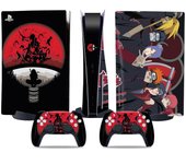 Heyone Pegatina de la versión de la unidad óptica de PS5, piel genial de PS5, manija del controlador, para la consola y el controlador de PS5, NARUTO